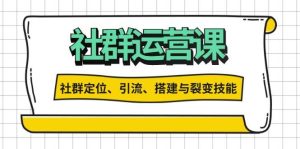 社群运营打卡计划:解锁社群定位、引流、搭建与裂变技能-舜爸的藏宝库
