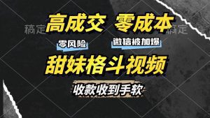 高成交零成本,售卖甜妹格斗视频,谁发谁火,加爆微信,收款收到手软-舜爸的藏宝库
