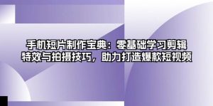 手机短片制作宝典：零基础学习剪辑、特效与拍摄技巧，助力打造爆款短视频-舜爸的藏宝库