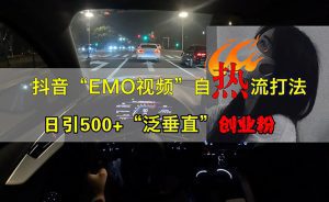 抖音EMO视频新玩法:轻松日引500+,助力‘泛垂直’创业粉!-舜爸的藏宝库