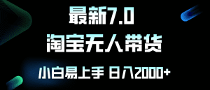 淘宝无人卖货7.0：简单易上手，小白轻松日赚2000+！-舜爸的藏宝库