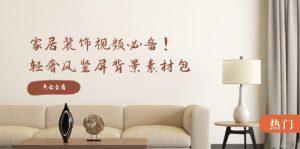 家居装饰视频必备素材包：轻奢风竖屏背景，清晰、中间虚化与全屏虚化任选-舜爸的藏宝库