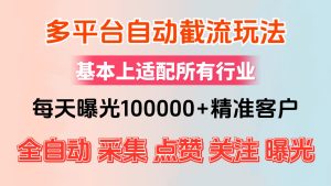 小红书与抖音全自动引流系统:精准获客,日曝光超10000+-舜爸的藏宝库