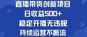 淘宝无人直播带货新项目:轻松日赚500,实现被动收入-舜爸的藏宝库