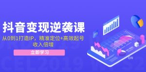 抖音变现逆袭全攻略：从0到1打造IP，精准定位与高效起号，实现收入倍增-舜爸的藏宝库