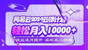 2024网易云云梯计划:每月轻松赚取5000+,自动收入新方法-舜爸的藏宝库