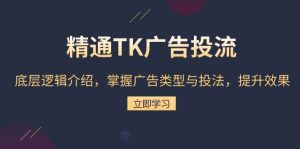 精通TK广告投流:底层逻辑介绍,掌握广告类型与投法,提升效果-舜爸的藏宝库