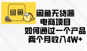 闲鱼无货源电商项目,如何通过一个产品两个月收入4W+-舜爸的藏宝库