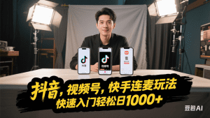 抖音,快手,视频号无脑连麦玩法!快速入门,单日稳冲1000+_付费教程虚拟资源创业项目网-舜爸的藏宝库