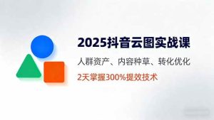 2025抖音云图实战课，人群资产、内容种草、转化优化，2天掌握300%提效技术_付费教程虚拟资源创业项目网-舜爸的藏宝库