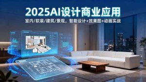 2025AI设计商业应用：室内/软装/建筑/景观，智能设计+效果图+动画实战_付费教程虚拟资源创业项目网-舜爸的藏宝库